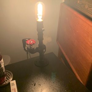 Hamdmade steampunk table lamp